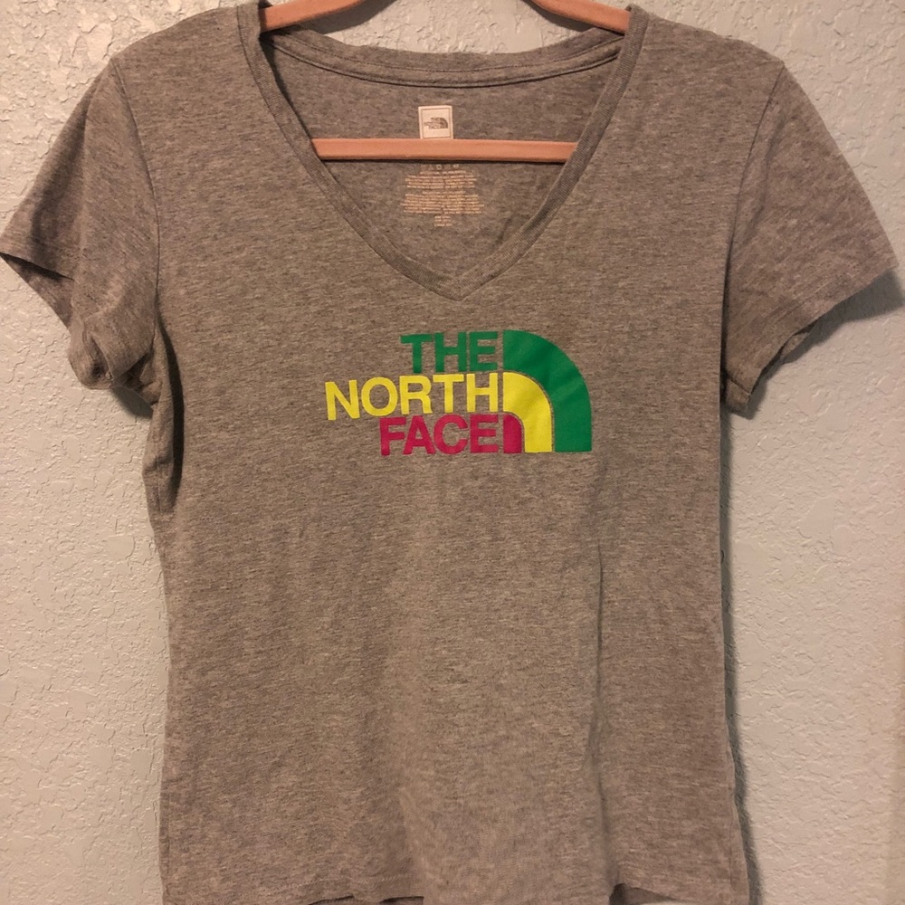 North Face v-neck tee
